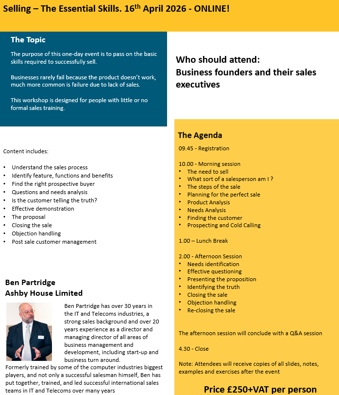 Sales Training Workshop